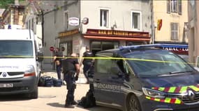 Une fusillade a fait un mort et deux blessés dans le centre-ville de Nantua (Ain), le 1er juin 2023.