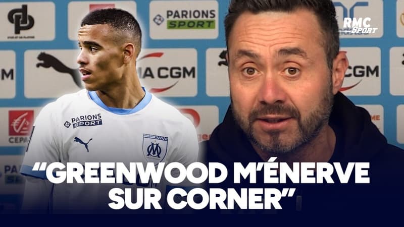 OM : Pourquoi Greenwood "énerve" De Zerbi sur corner