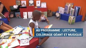Livres en libre-service, coloriage géant ... Un parc d'attractions littéraires a ouvert à Pantin