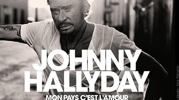 La pochette de l'album posthume de Johnny Hallyday, "Mon pays, c'est l'amour"