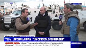 "Si elle n'était pas là, ce serait pire": en direct du Liban, le ministre des Armées revient sur le rôle de la FINUL
