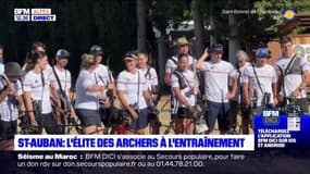 Saint-Auban: l'élite des archers à l'entraînement