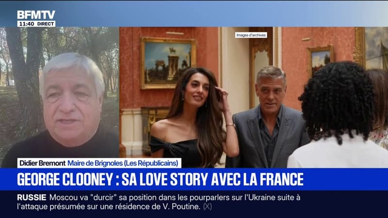 "Ce qu'il faut retenir, c'est son implication pour notre ville": Didier Bremont, maire de Brignoles, réagit à la naturalisation française de l'acteur George Clooney, un de ses habitants