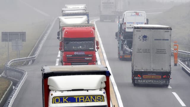 Les transporteurs routiers sont appelés à la grève dès dimanche soir (image d'illustration).
