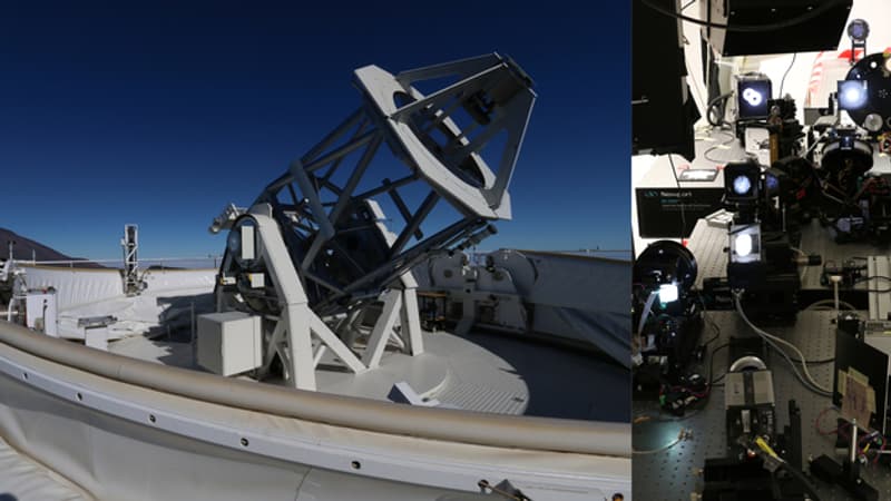Le télescope GREGOR situé à l'observatoire du Teide, dans les îles Canaries. Le télescope GREGOR situé à l'observatoire du Teide, dans les îles Canaries.