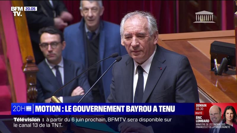 Motion de censure: le gouvernement Bayrou a tenu