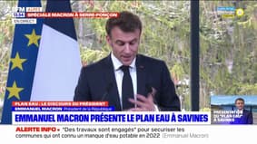 Hautes-Alpes: Emmanuel Macron présente les cinq grands axes du "plan eau"