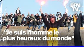 Charlie Dalin, le vainqueur du Vendée Globe 2024 acclamé à son arrivée  