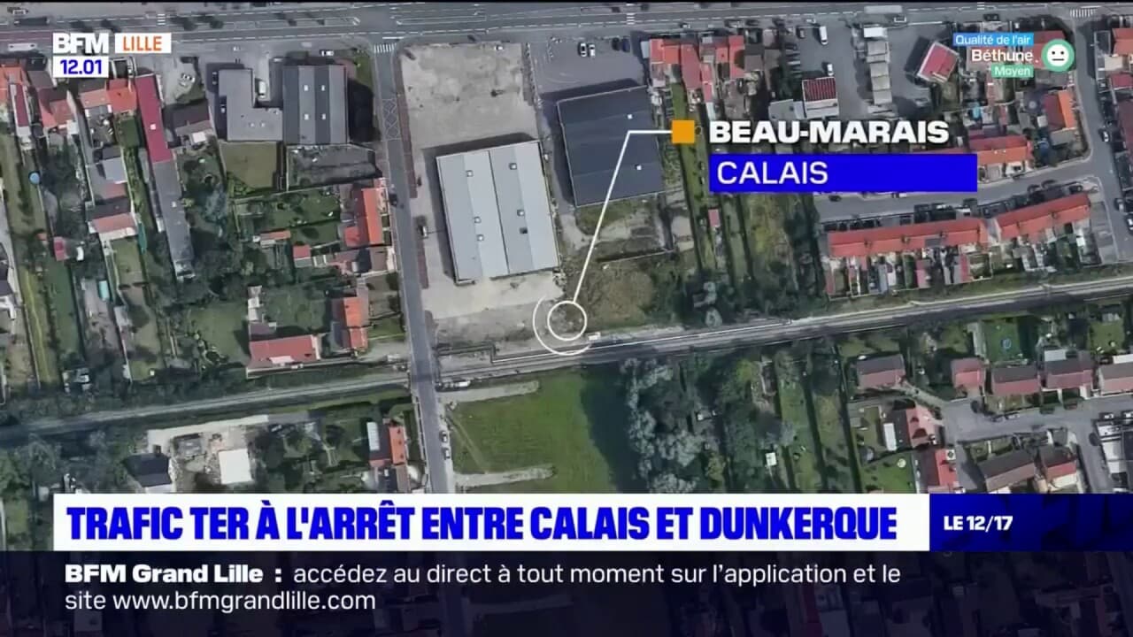 Le Trafic Des Ter L Arr T Entre Calais Et Dunkerque Toute La Journ E