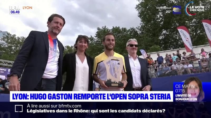 Lyon: Hugo Gaston a remporté l'Open Sopra Steria