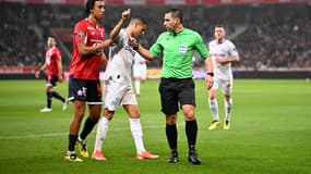 Bastien Dechepy lors de la rencontre de Ligue 1 entre Lille et l'OM, le 05/04/2024