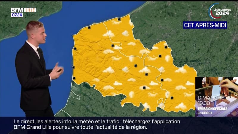 Météo Nord-Pas-de-Calais: journée ensoleillée avec des températures élevées, jusqu'à 29°C à Lille