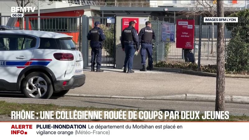Une collégienne rouée de coups par deux adolescentes dans le Rhône