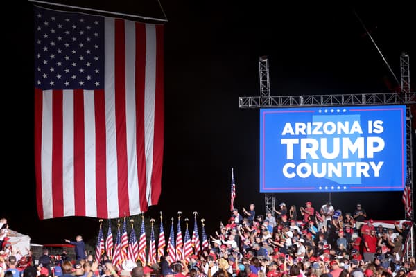 Un meeting de campagne du parti républicain pour les élections de mi-mandat en Arizona, le 9 octobre 2022.