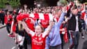 Des supporters d'Arsenal en mai 2023