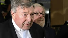 Le cardinal George Pell à sa sortie du tribunal de Melbourne, le 1er mai 2018