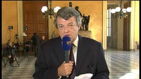 Jean-Louis Borloo à l'Assemblée nationale, à lissue de la séance de questions au gouvernement, mardi 6 novembre