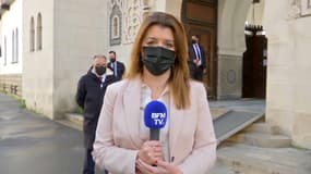 Marlène Schiappa à la Grande Mosquée de Paris le 12 avril 2021