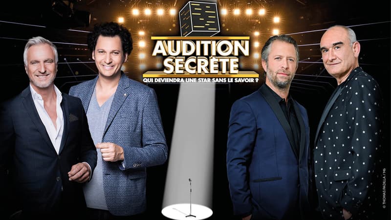 David Ginola, Eric Antoine, Julien Creuzard et Pascal Nègre, dans Audition secrète sur M6.
