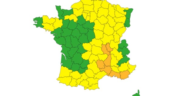 Sept départements sont toujours en vigilance orange ce dimanche après-midi. Sept départements sont toujours en vigilance orange ce dimanche après-midi.