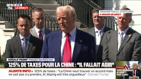 Droits de douane américains: "Il fallait appuyer sur la gâchette", affirme Donald Trump