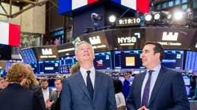 Le ministre de l'Economie à Wall Street de passage à New York ce 18 décembre. 