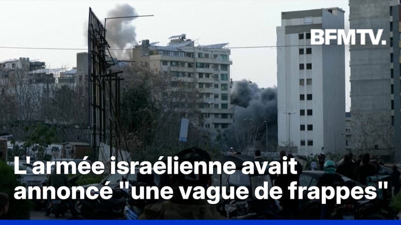 Guerre au Moyen-Orient: plusieurs frappes israéliennes dans le centre-ville de Beyrouth, au Liban