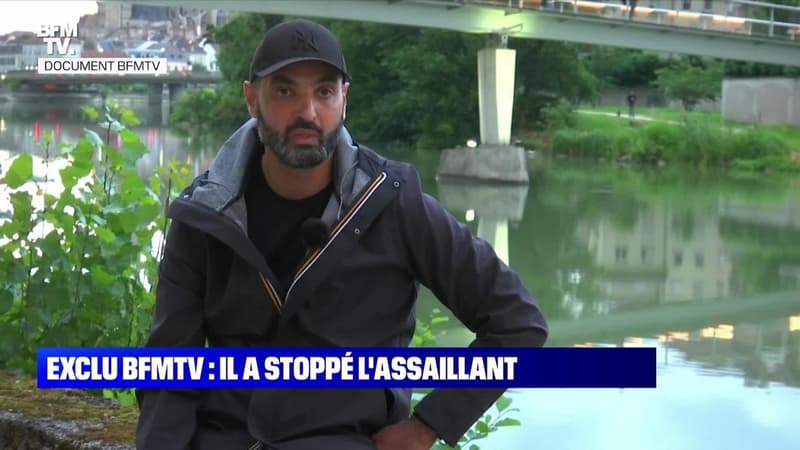 Exclu BFMTV: il a stoppé l'assaillant - 10/07