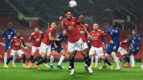 Edinson Cavani avec Manchester United contre Chelsea, le 24 octobre 2020