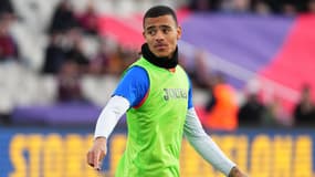 L'Anglais Mason Greenwood pendant un échauffement avec Getafe en Liga, février 2024