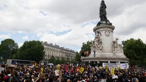 Le rassemblement antiraciste ce samedi après-midi à Paris. 