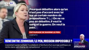 Marine Le Pen accepte de dîner avec Éric Zemmour, lui réclame un "débat démocratique public"