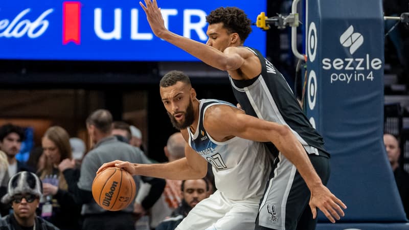 NBA: malgré ses 34 points, Victor Wembanyama et les Spurs tombent contre les Wolves de Rudy Gobert