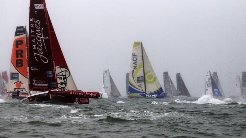 Le Havre accueilli le départ de la dernière Transat Jacques Vabre, en 2013.