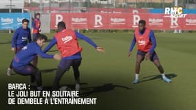 Barça : Le joli but en solitaire de Dembélé à l'entraînement