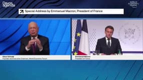Emmanuel Macron depuis Davos: "le système a très bien produit pour le consommateur et l'actionnaire"