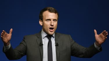Emmanuel Macron, lors d'un meeting à Nevers, le 6 janvier 2017
