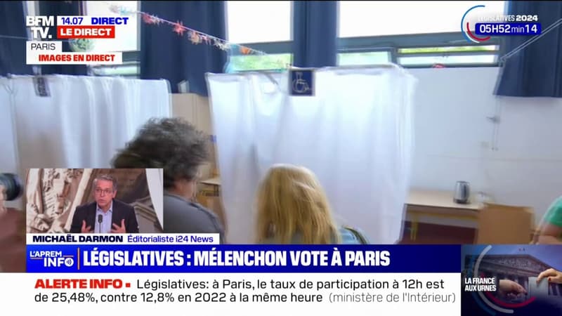 Jean-Luc Mélenchon a voté à Paris