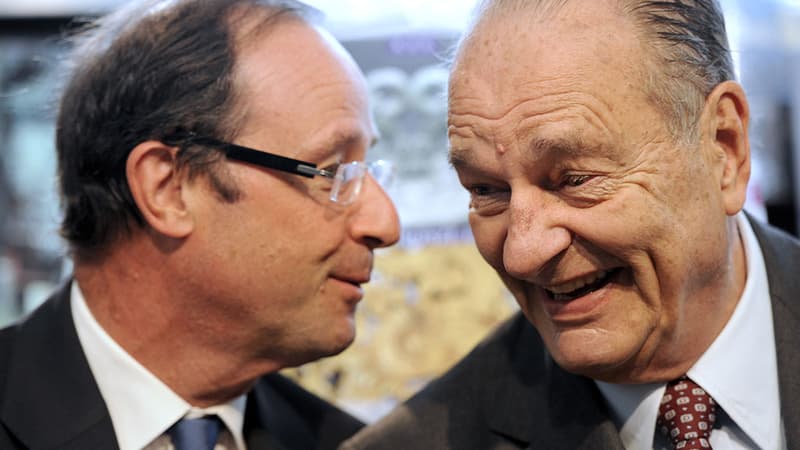 François Hollande et Jacques Chirac en juin 2011 au Musée du Président Jacques Chirac.