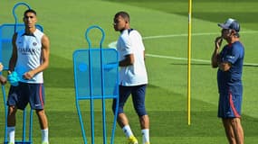 Achraf Hakimi s'entraîne sous les yeux de Christophe Galtier