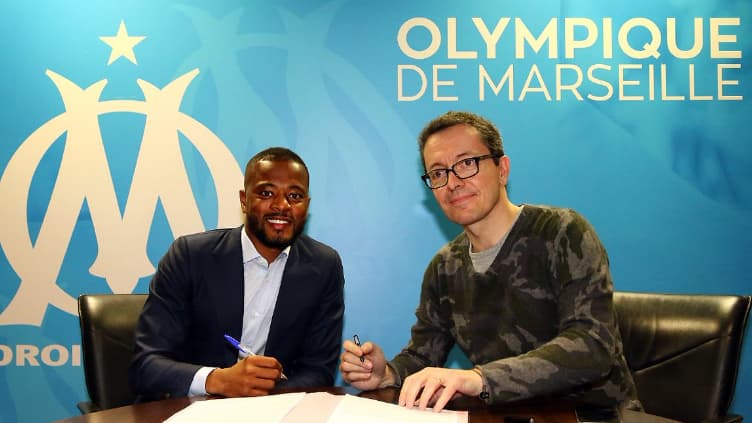 Patrice Evra et Jacques-Henri Eyraud
