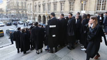 Les avocats se sont mobilisés le 26 janvier dernier au tribunal de Paris.