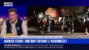 Colère agricole: "Durant la semaine, nous aurons d'autres actions régionales", déclare Christophe Chambon, secrétaire général adjoint de la FNSEA