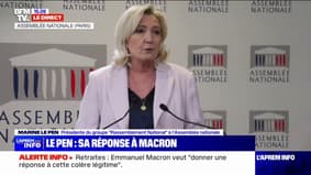 Marine Le Pen dénonce "le mépris" d'Emmanuel Macron 