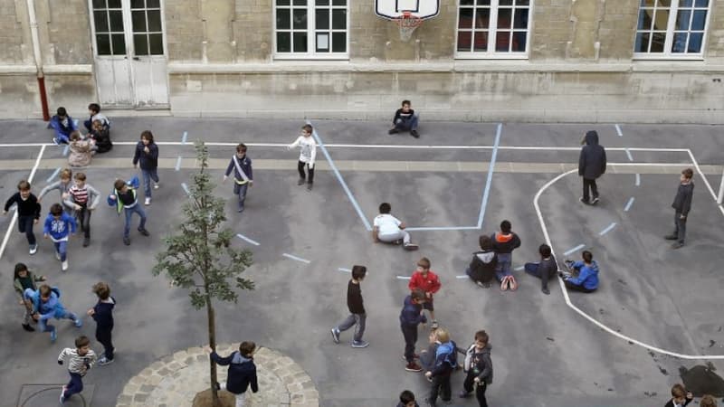 Photo d'illustration d'une cour d'école. 