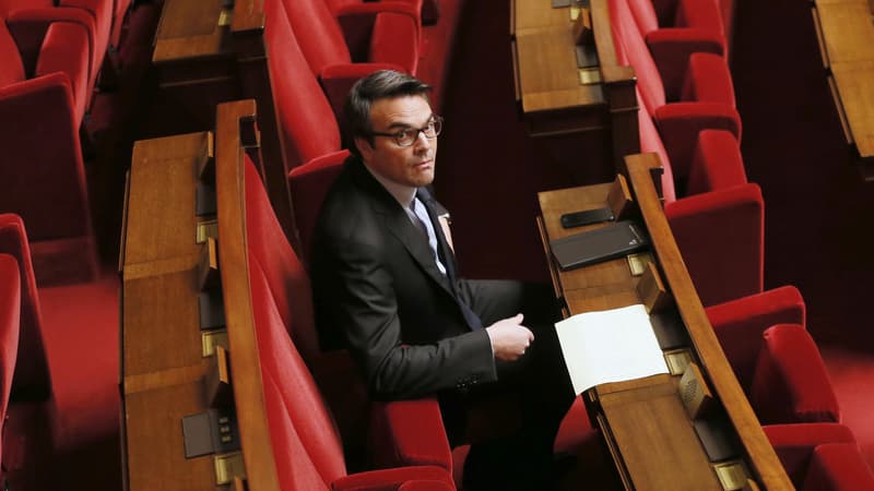 Thomas Thévenoud le  28 novembre 2014, à l'Assemblée nationale. 