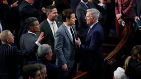 Les républicains autour de leur leader à la Chambre des représentants, Kevin McCarthy. 