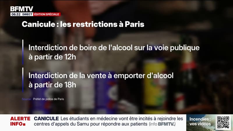 À cause de la canicule, la consommation et la vente d'alcool interdite à partir de 26 juin