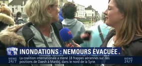 Crues: "Environ 4 000 personnes du centre-ville de Nemours continuent d'être évacuées", Laëtitia Soudy