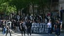 850 militants d'ultradroite défilent le 11 mais 2024 à Paris à l'appel d'un "Comité du 9-mai" pour commémorer la mort de l'un d'entre eux, Sébastien Deyzieu, décédé accidentellement en 1994.